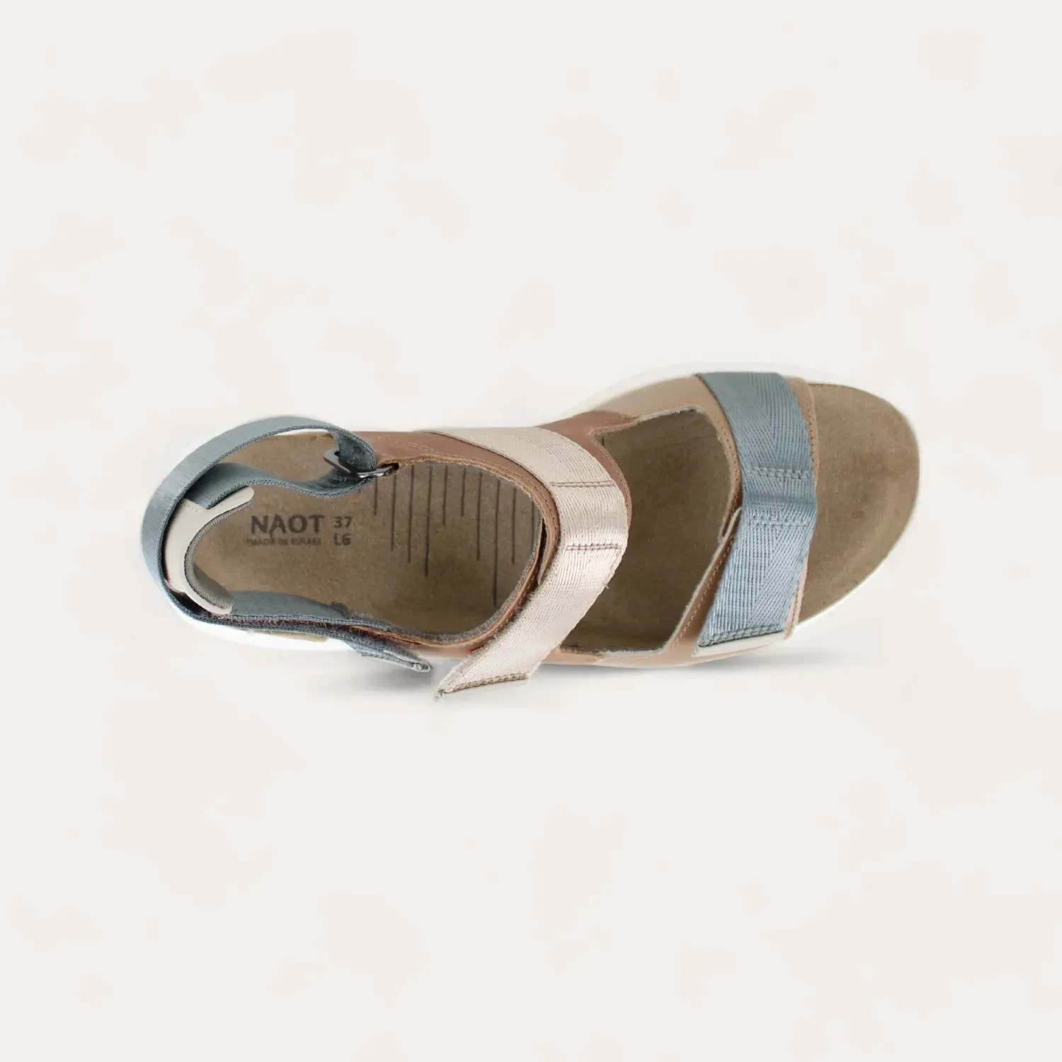 Women's Odyssey Sandals - Medium In Arizona Tan / Latte Brown / Soft Ivory