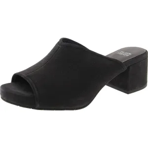 Womens Open Back Block Heels