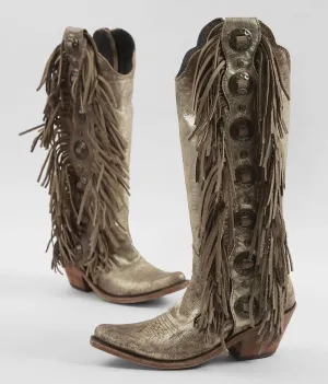 Women's Ophelia Fringe Boot In Stonewash