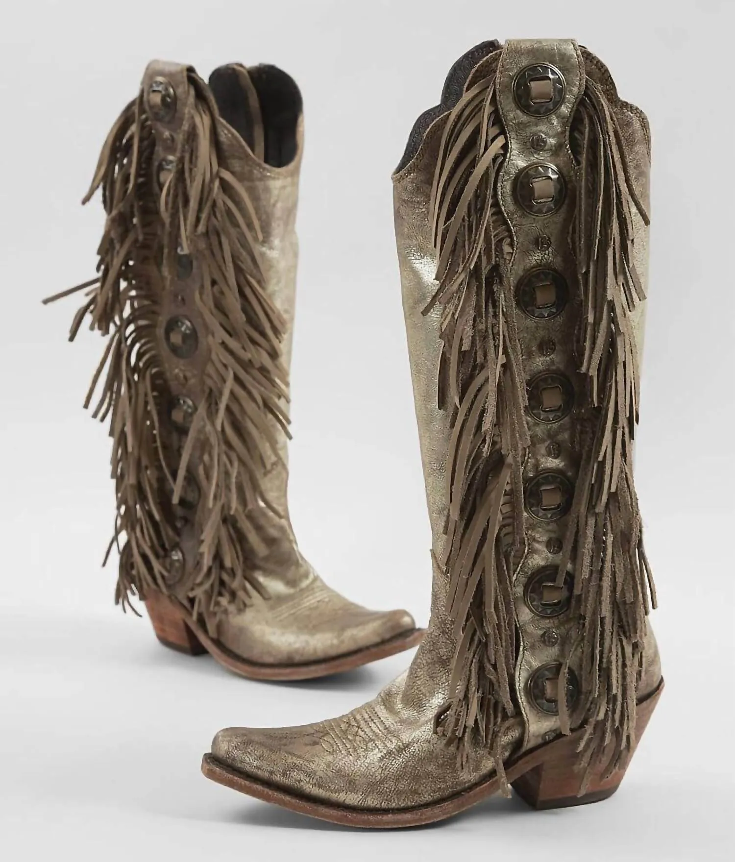 Women's Ophelia Fringe Boot In Stonewash