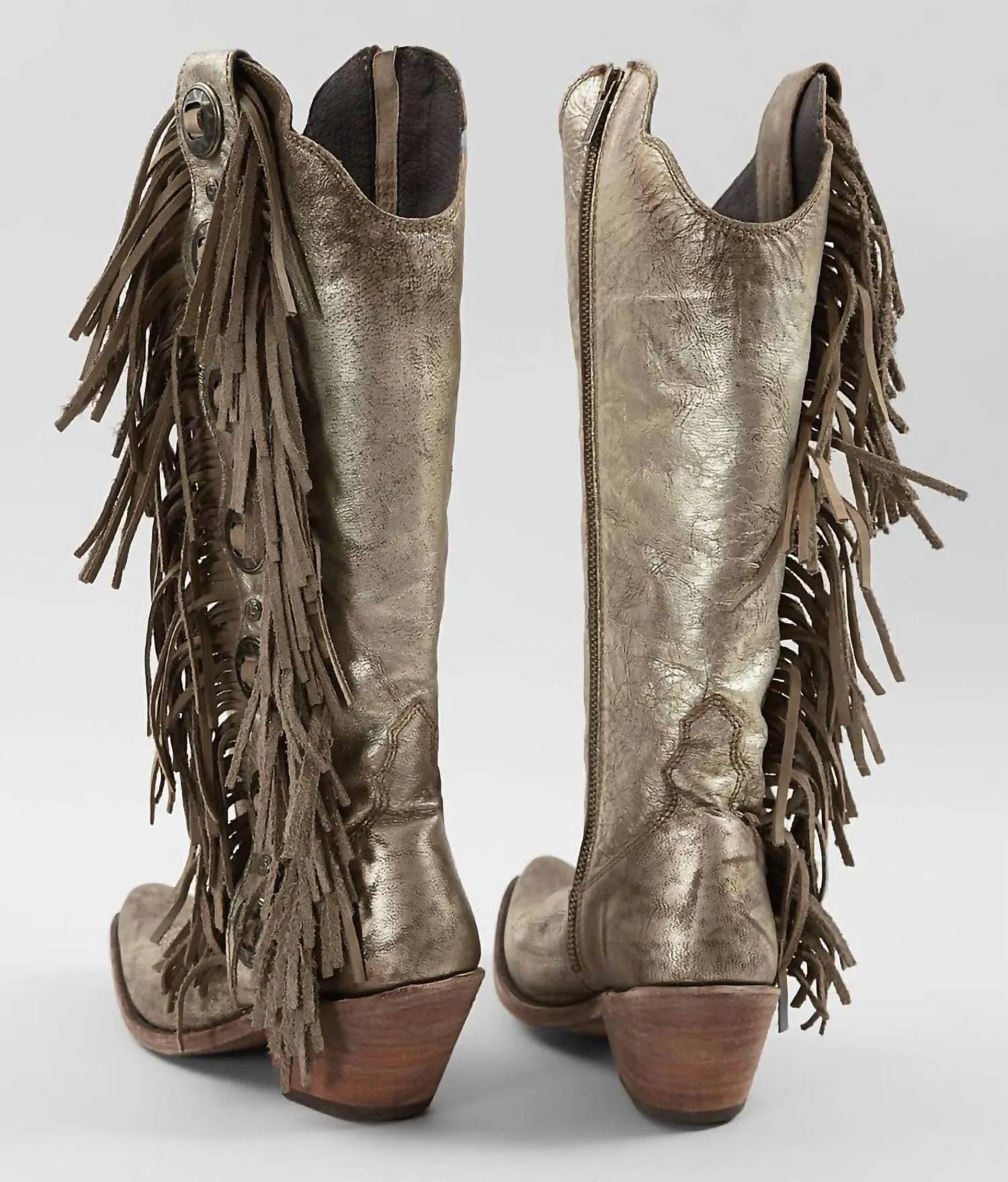Women's Ophelia Fringe Boot In Stonewash