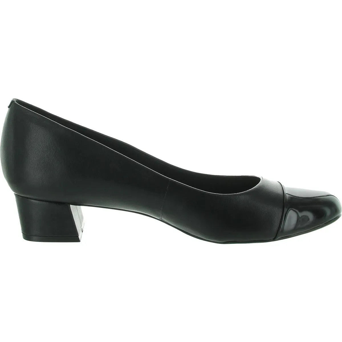 Womens Patent Trim Leather Pumps