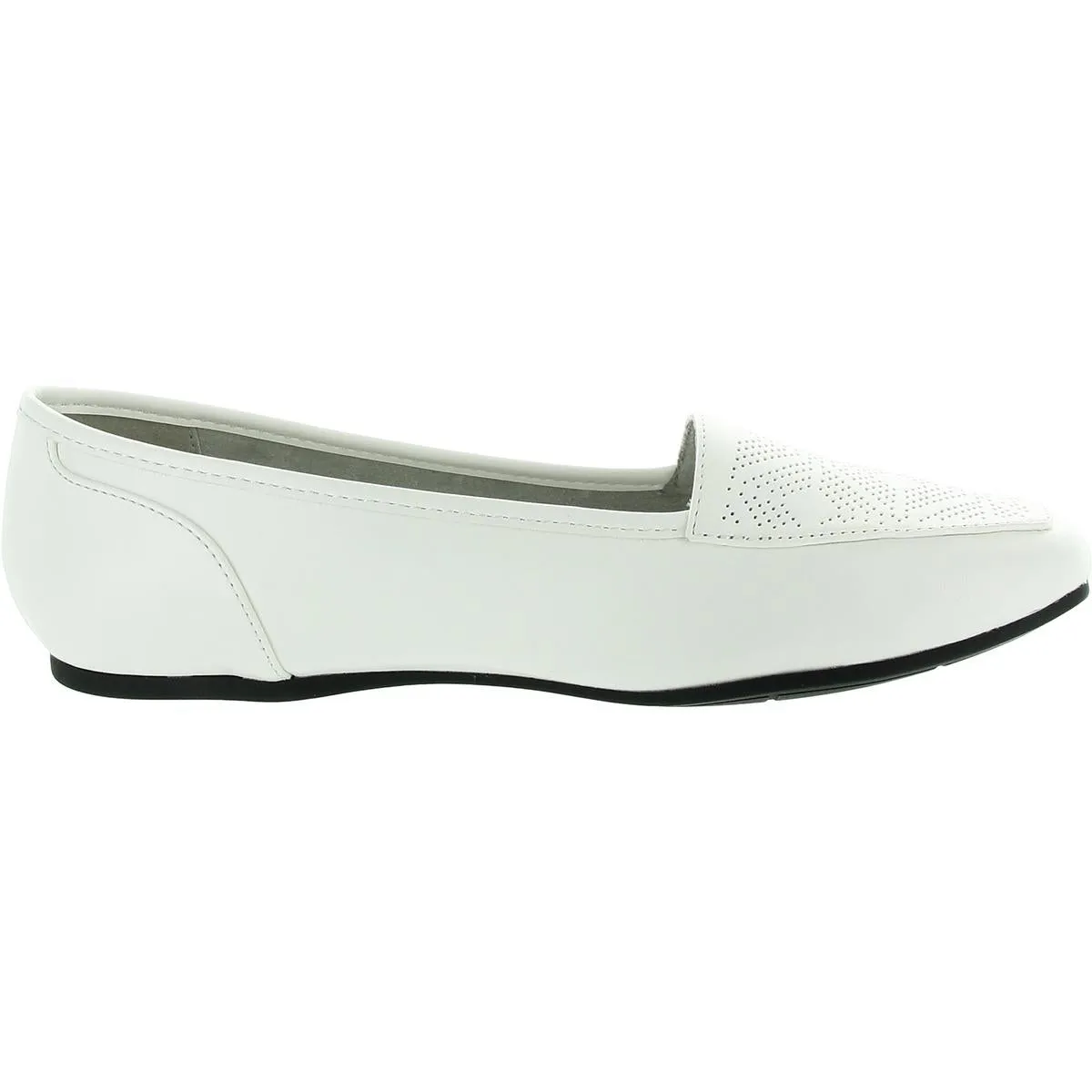 Womens Perforated Man Made Flat Shoes