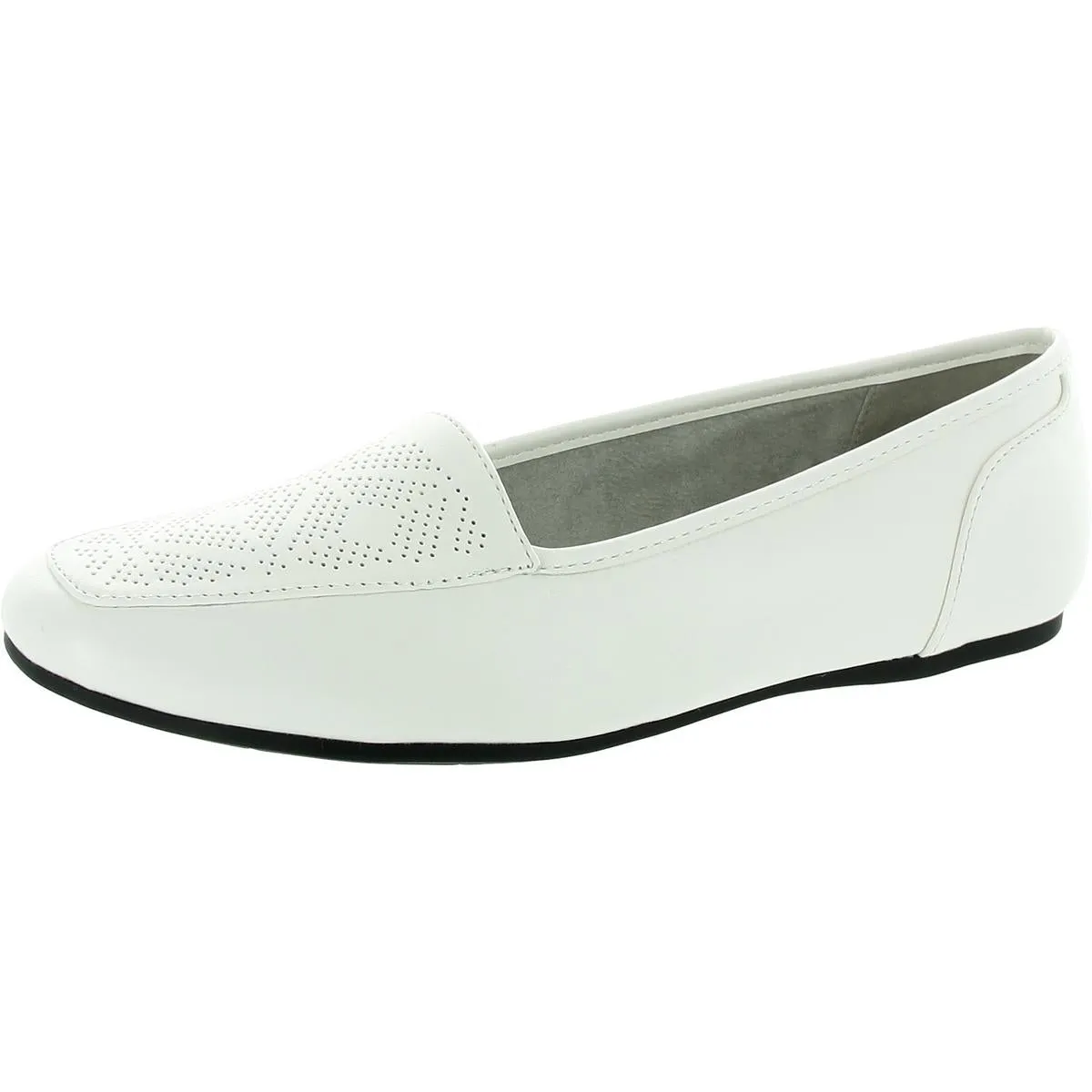 Womens Perforated Man Made Flat Shoes