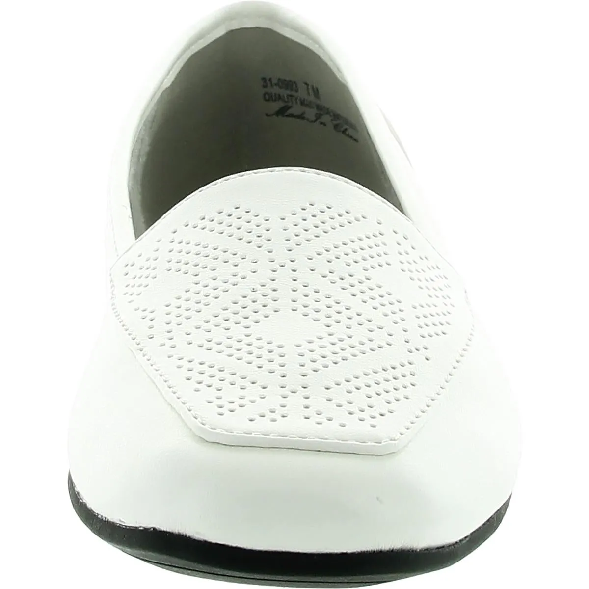 Womens Perforated Man Made Flat Shoes