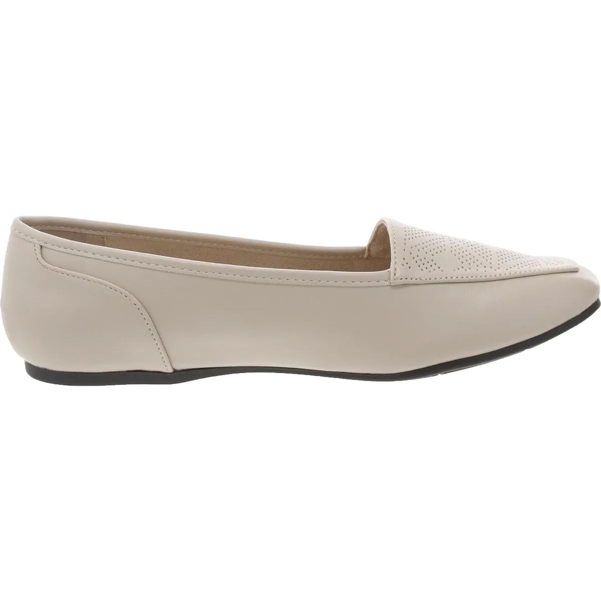 Womens Perforated Man Made Flat Shoes