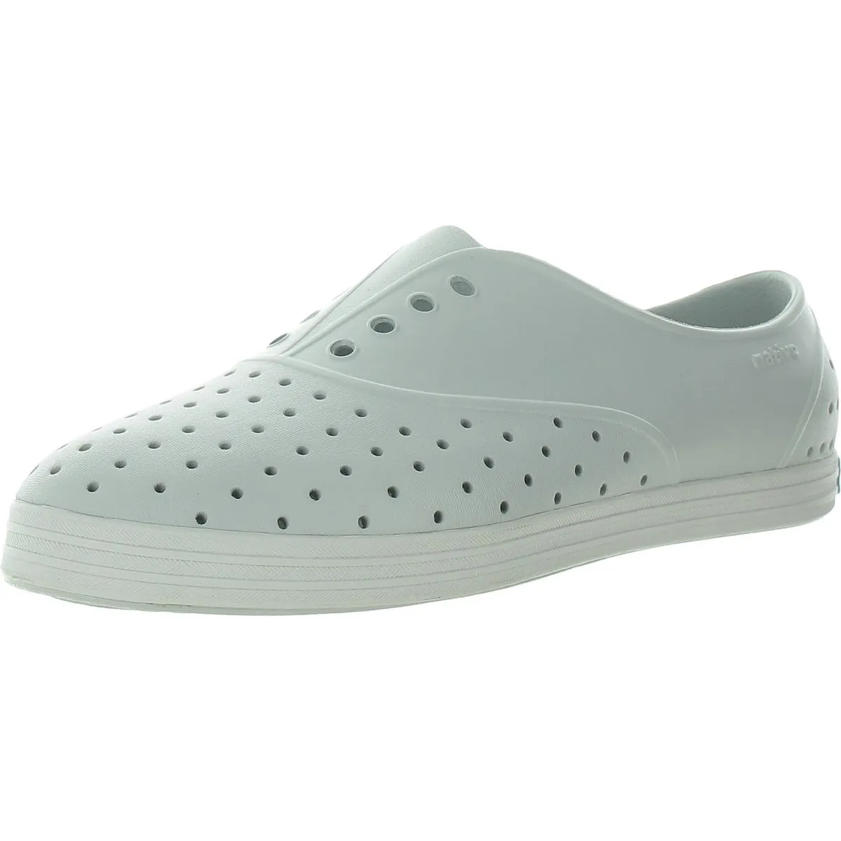 Womens Perforated Manmade Slip-On Sneakers
