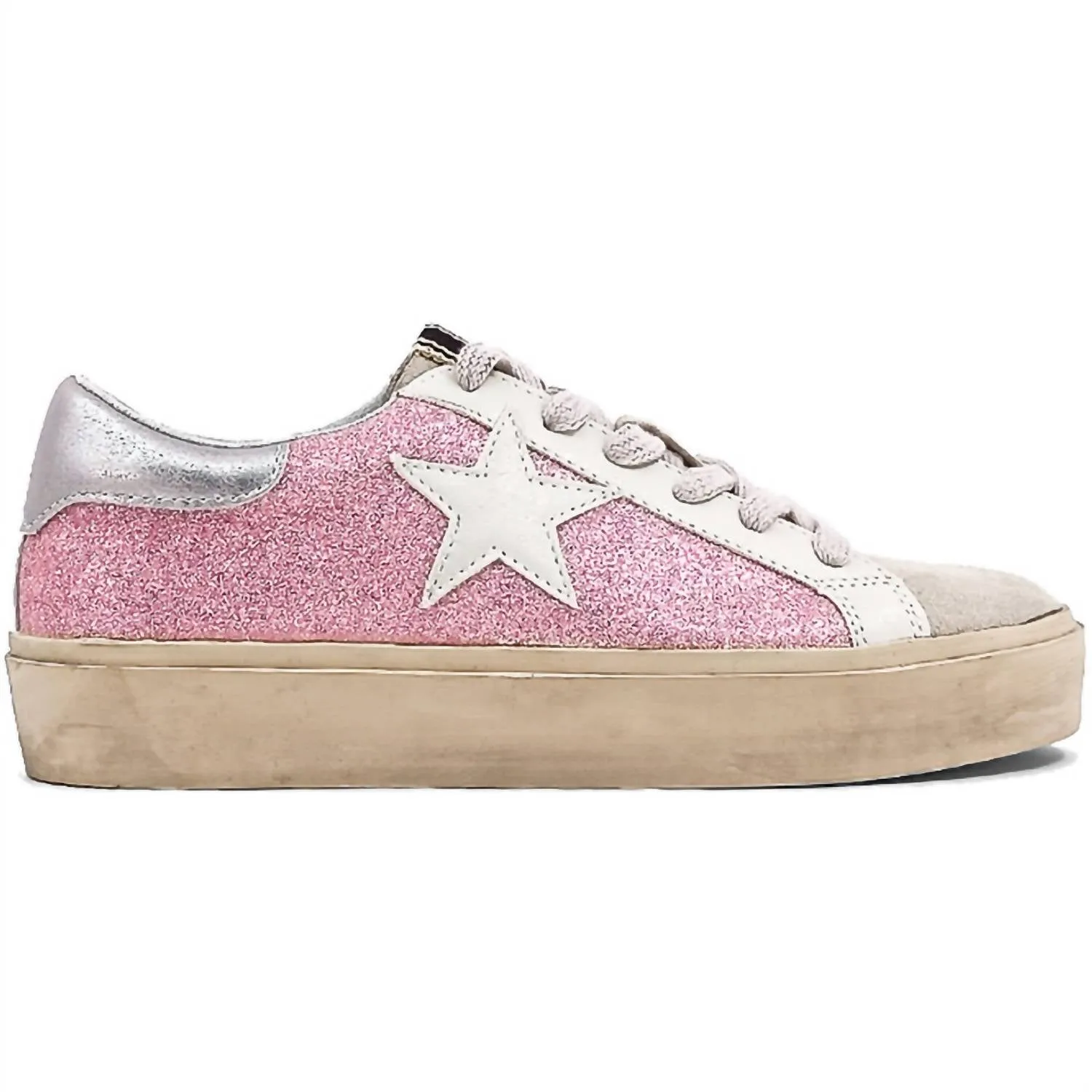 Women's Reba Sneakers In Pink Glitter