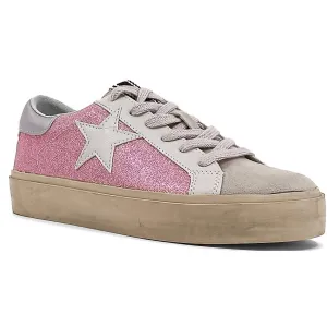 Women's Reba Sneakers In Pink Glitter