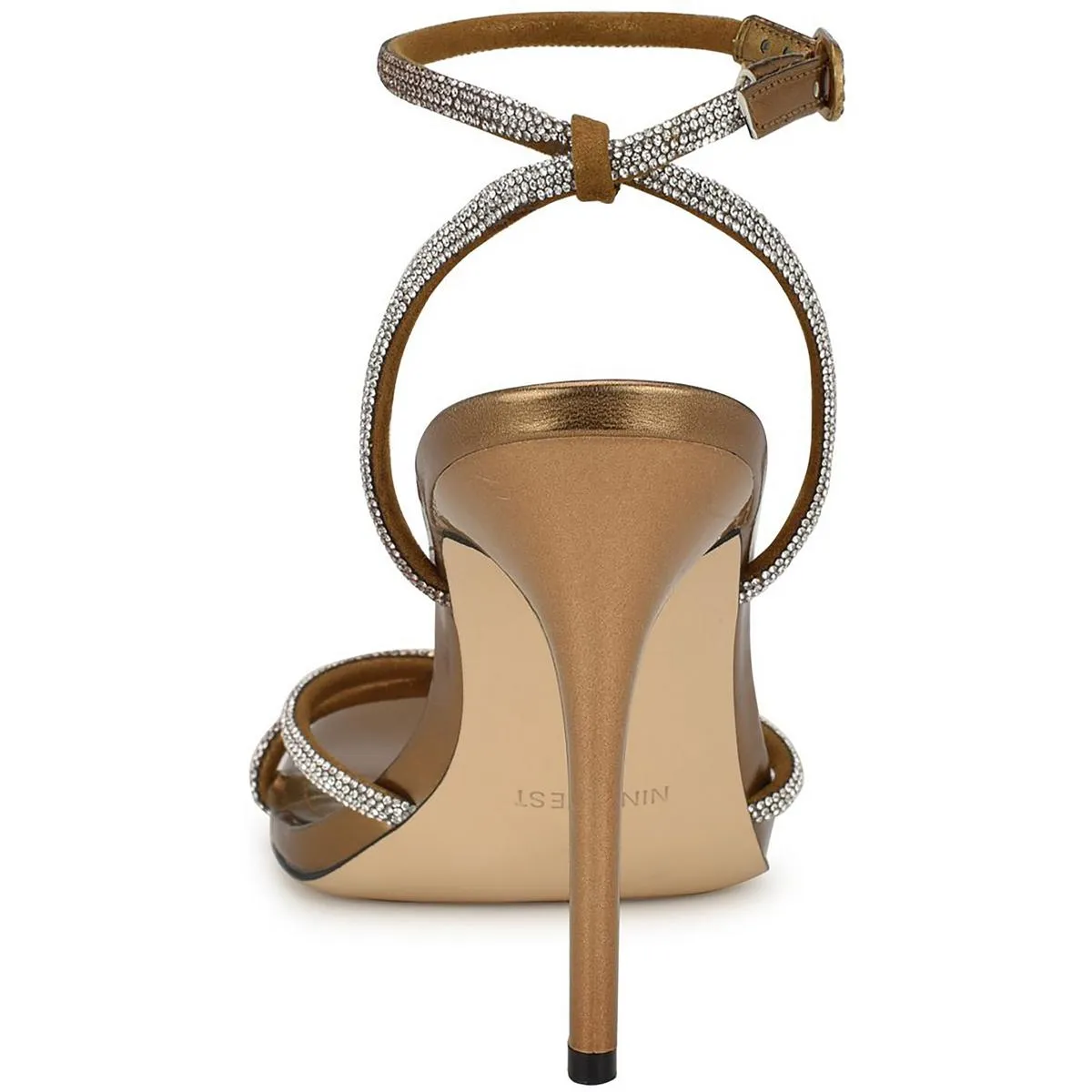 Womens Rhinestone Man Made Heels