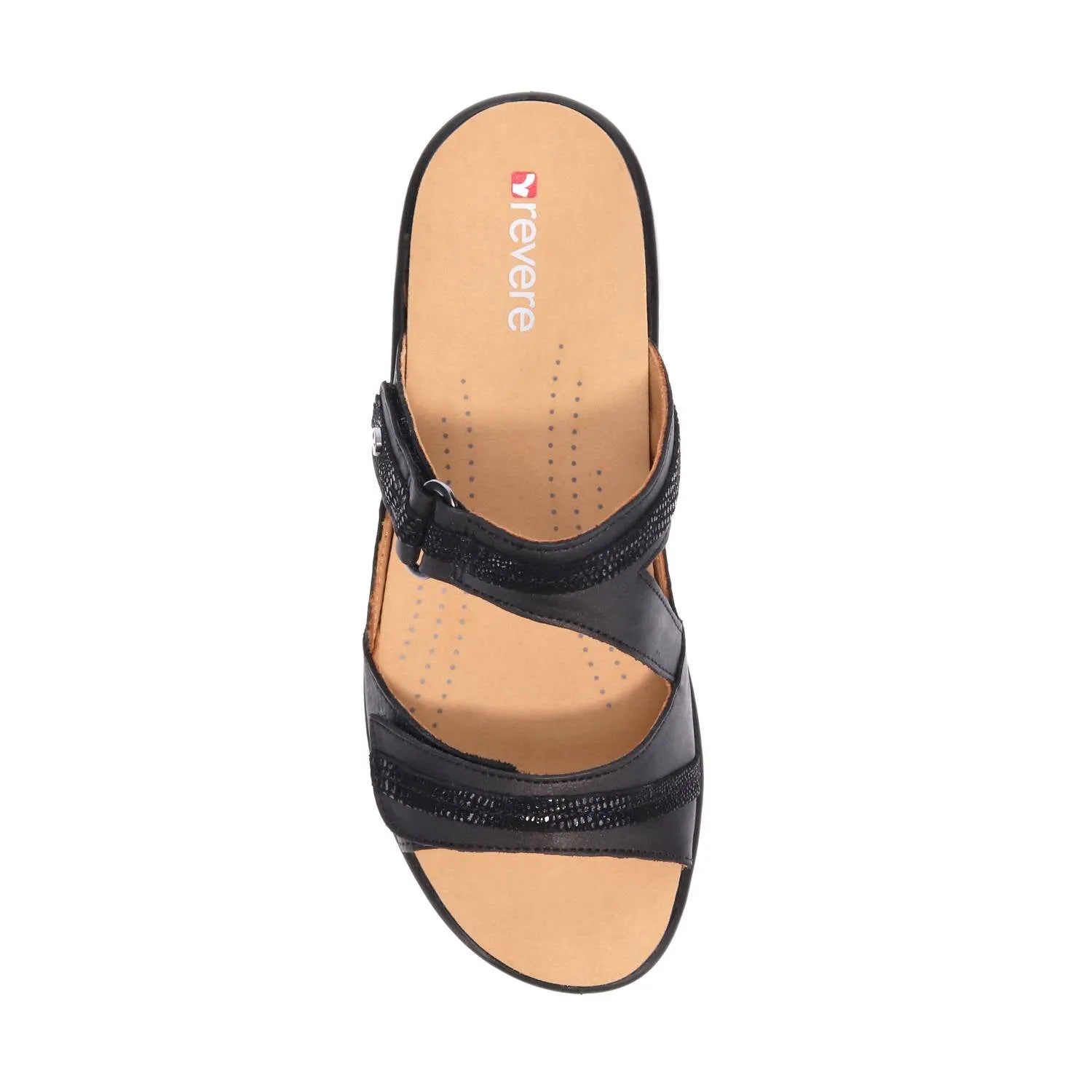 Women's Rio Strap Slide Sandals In Onyx/black Lizard