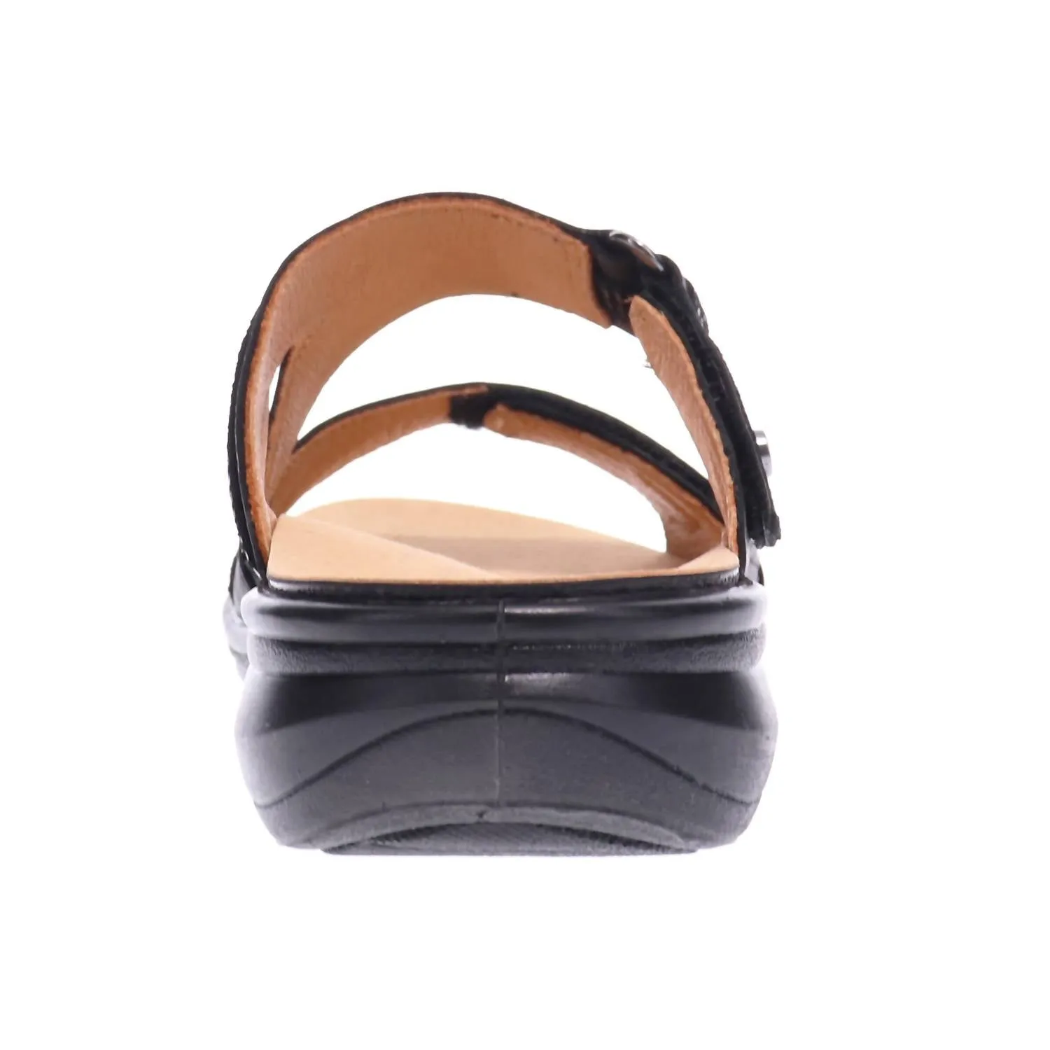 Women's Rio Strap Slide Sandals In Onyx/black Lizard