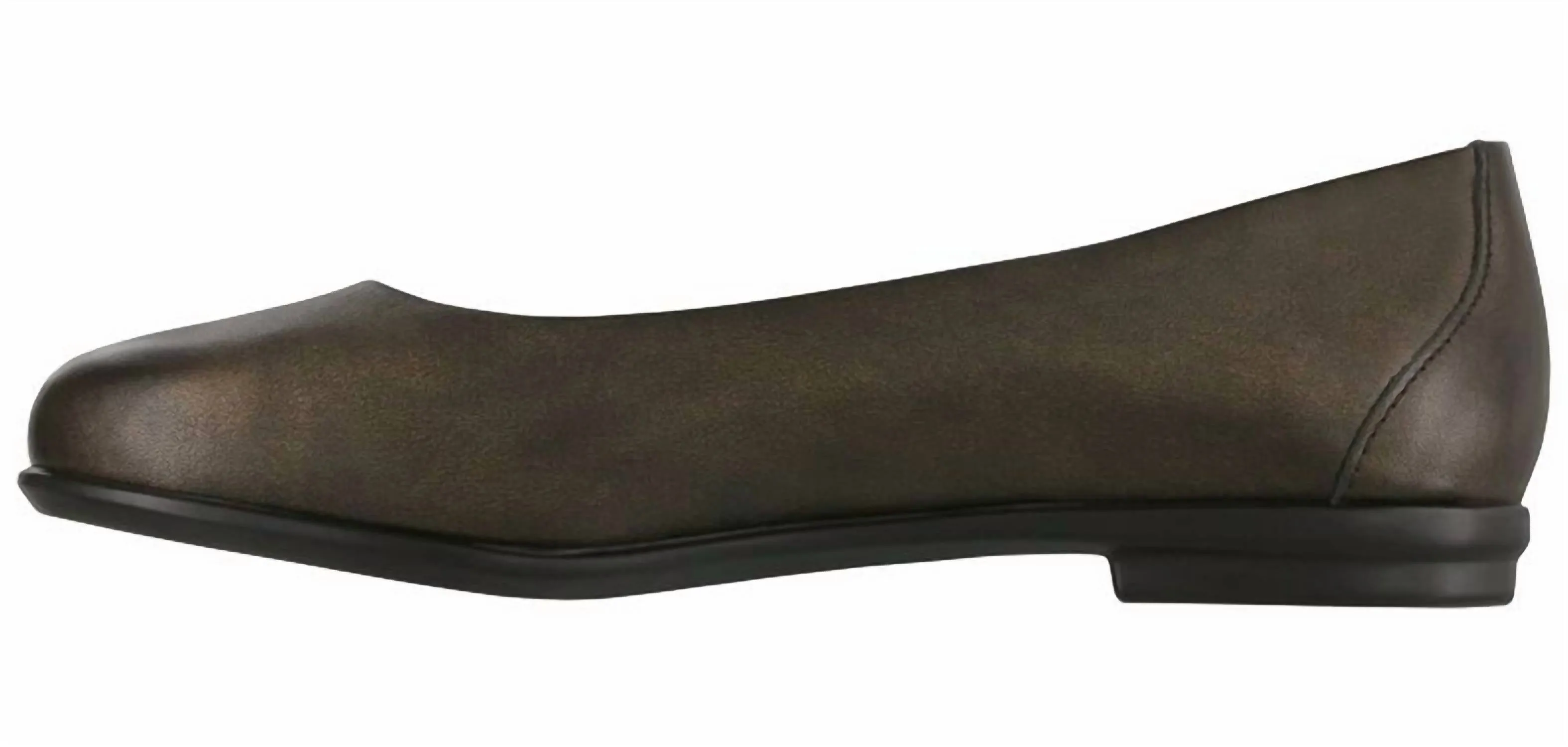 Women's Scenic Ballet Flat Double Wide In Bronze