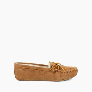 Women's Sheepskin Softsole Moccasin In Tan