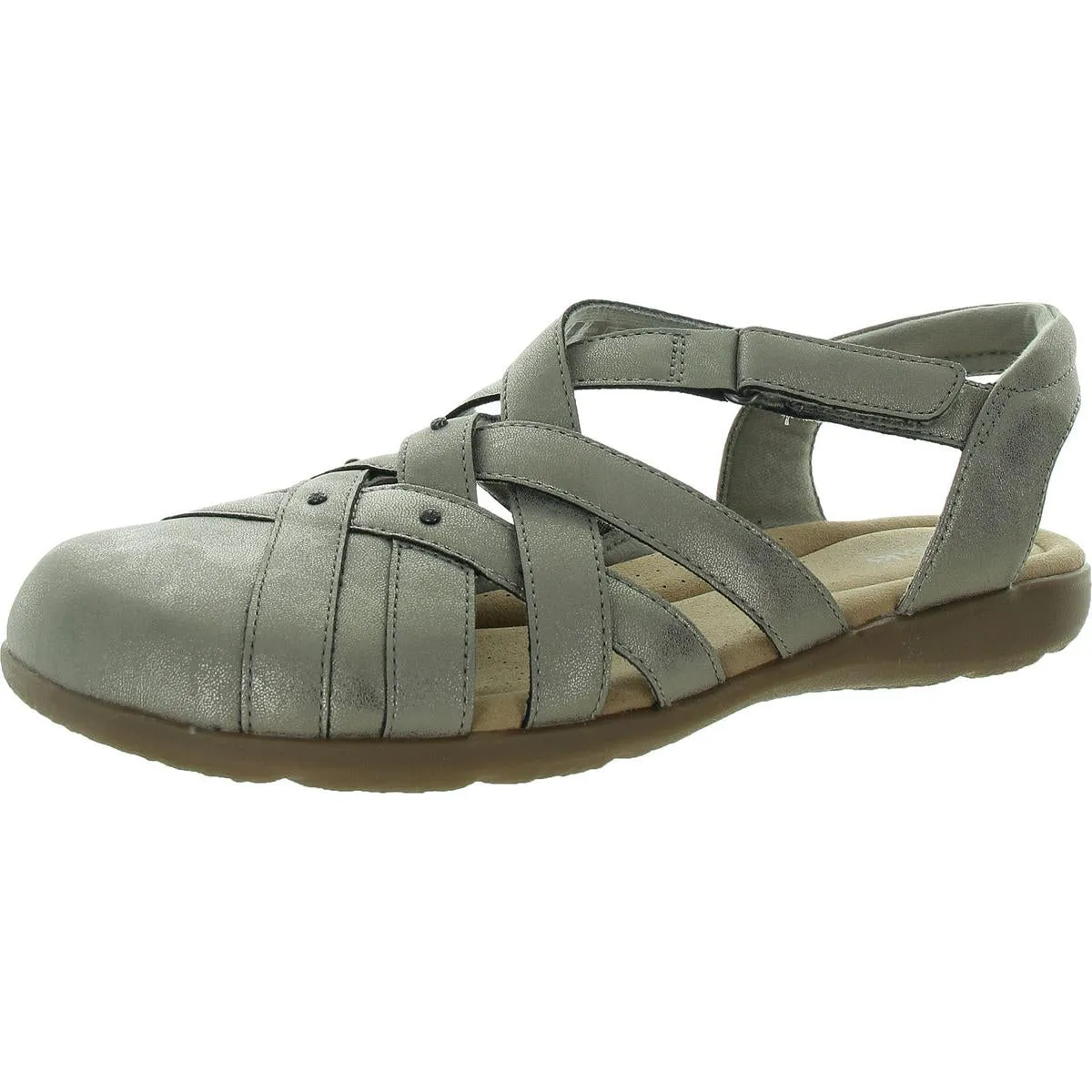 Womens Shimmer Ankle Strap