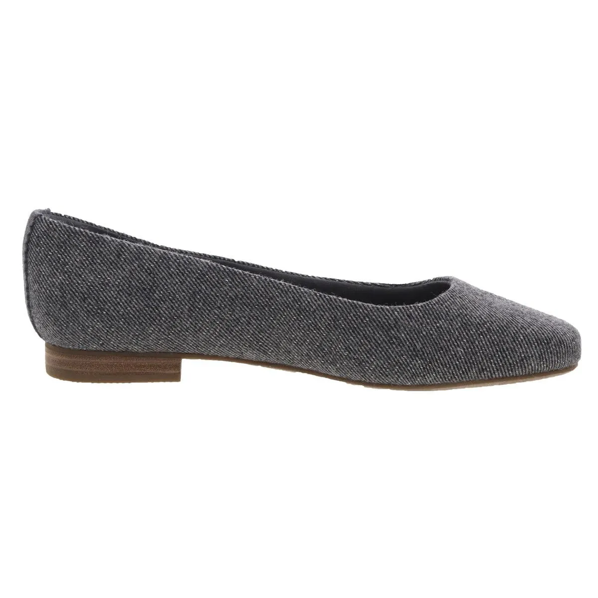 Womens Shimmer Manmade Flat Shoes