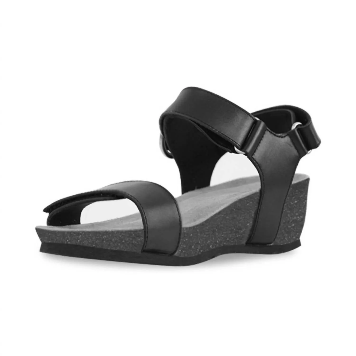 Women's Sintra Wedge Sandal In Black Calf Leather