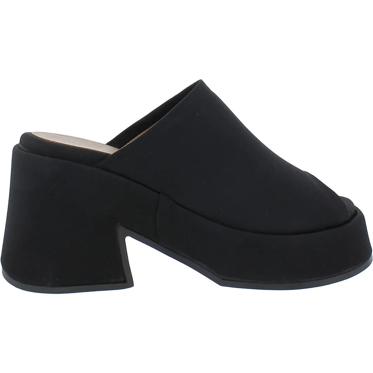 Womens Slip On Peep Toe Heels
