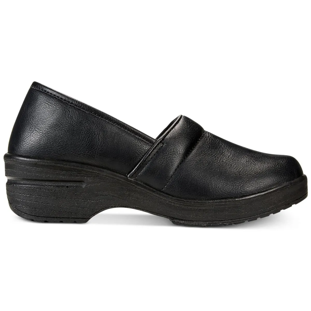 Womens Slip Resistant Faux Leather Work & Safety Shoes