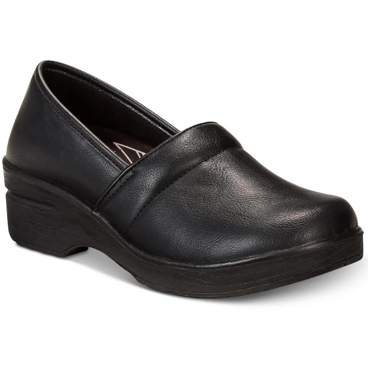 Womens Slip Resistant Faux Leather Work & Safety Shoes