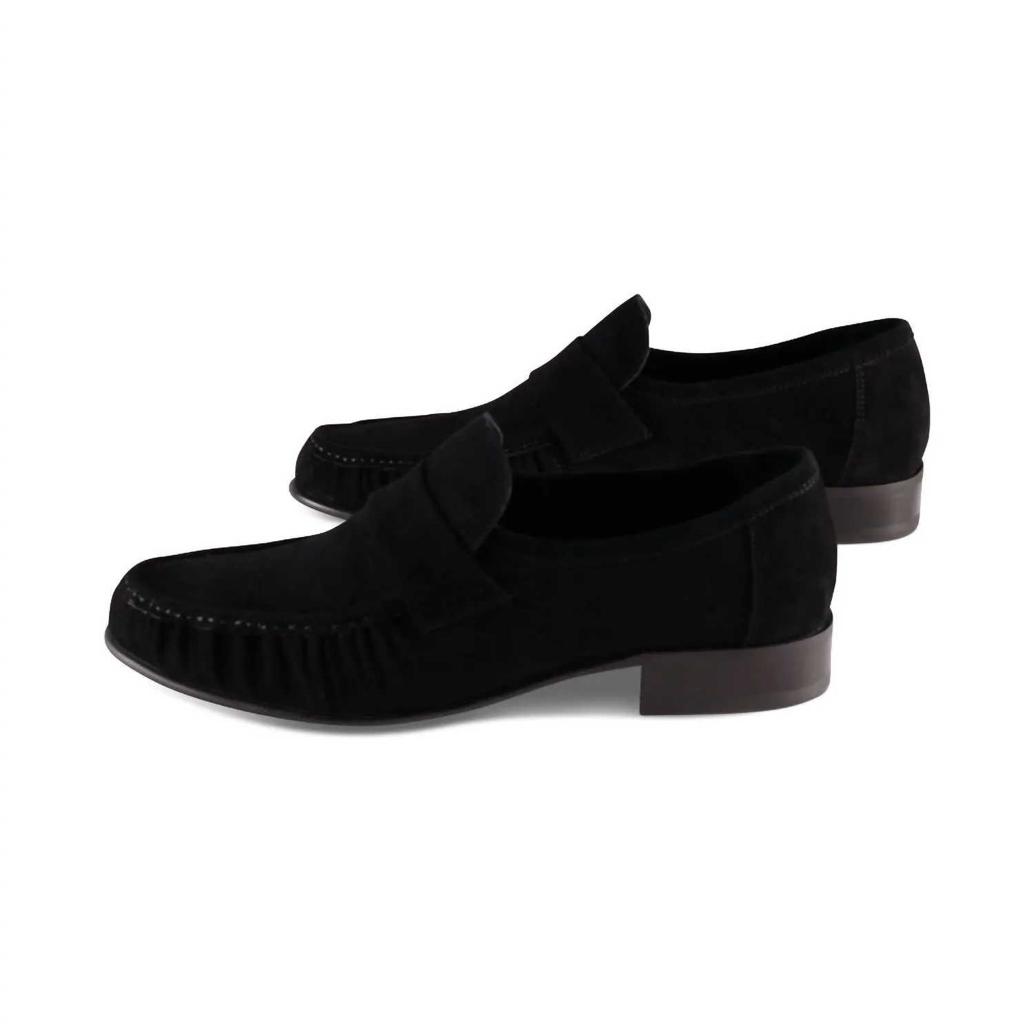 Women's Societies Loafers In Black Suede