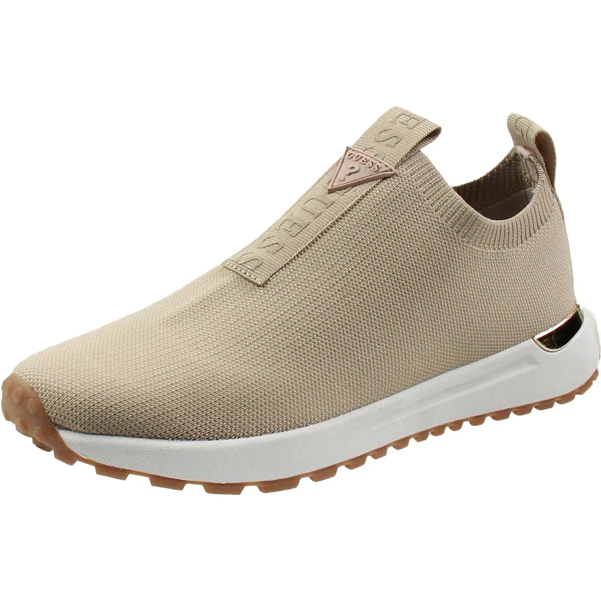 Womens Solid Man Made Slip-On Sneakers