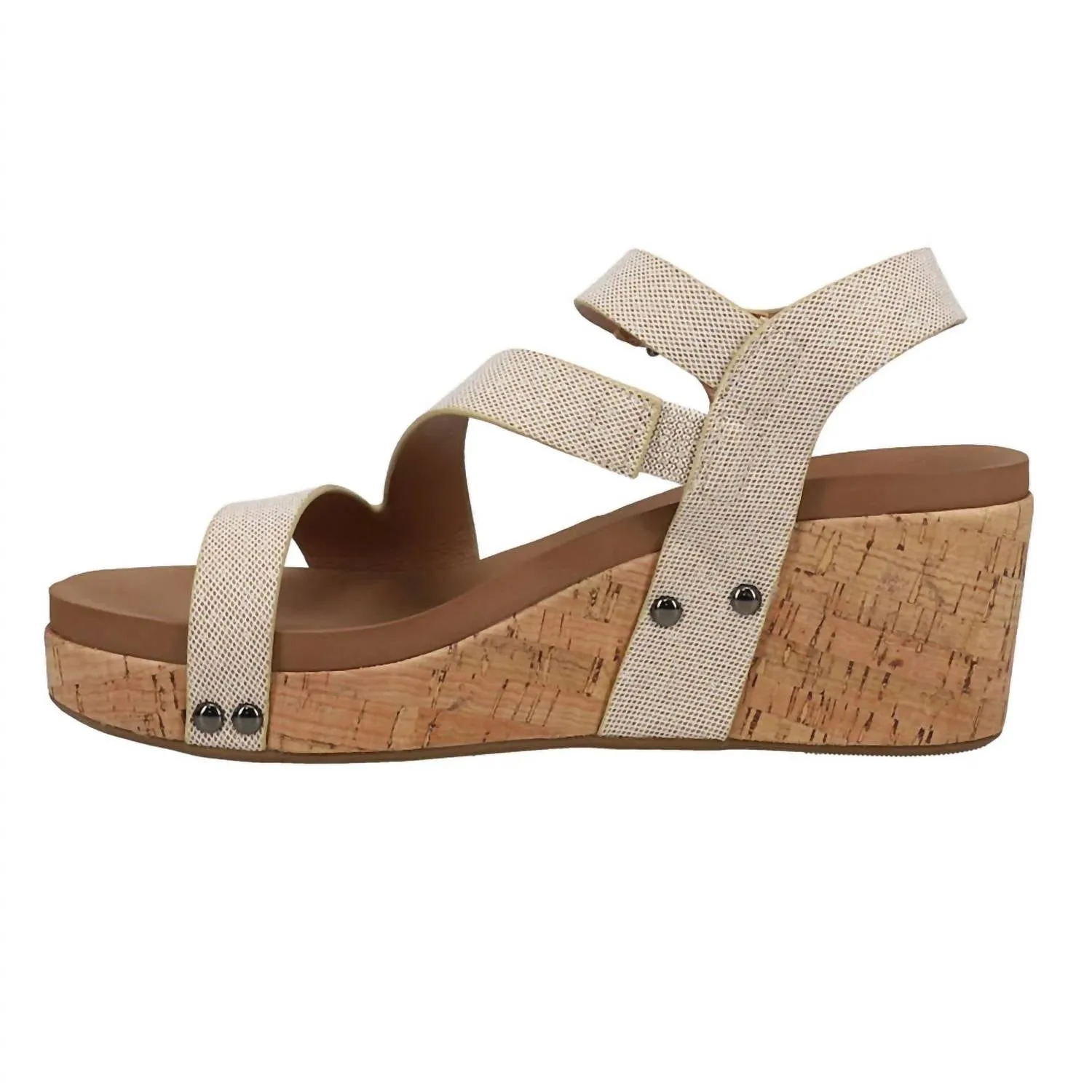 Women's Spring Fling Wedge In Gold Shimmer