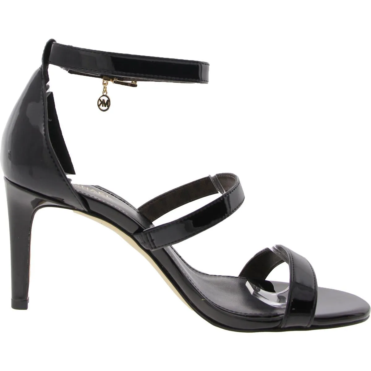 Womens Strappy Faux Leather Ankle Strap
