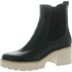 Womens Stretch Leather Chelsea Boots
