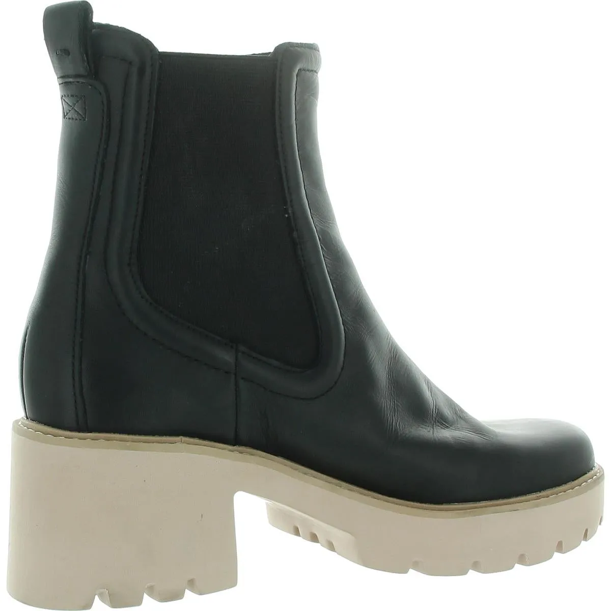 Womens Stretch Leather Chelsea Boots