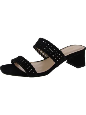 Womens Suede Dressy Slide Sandals