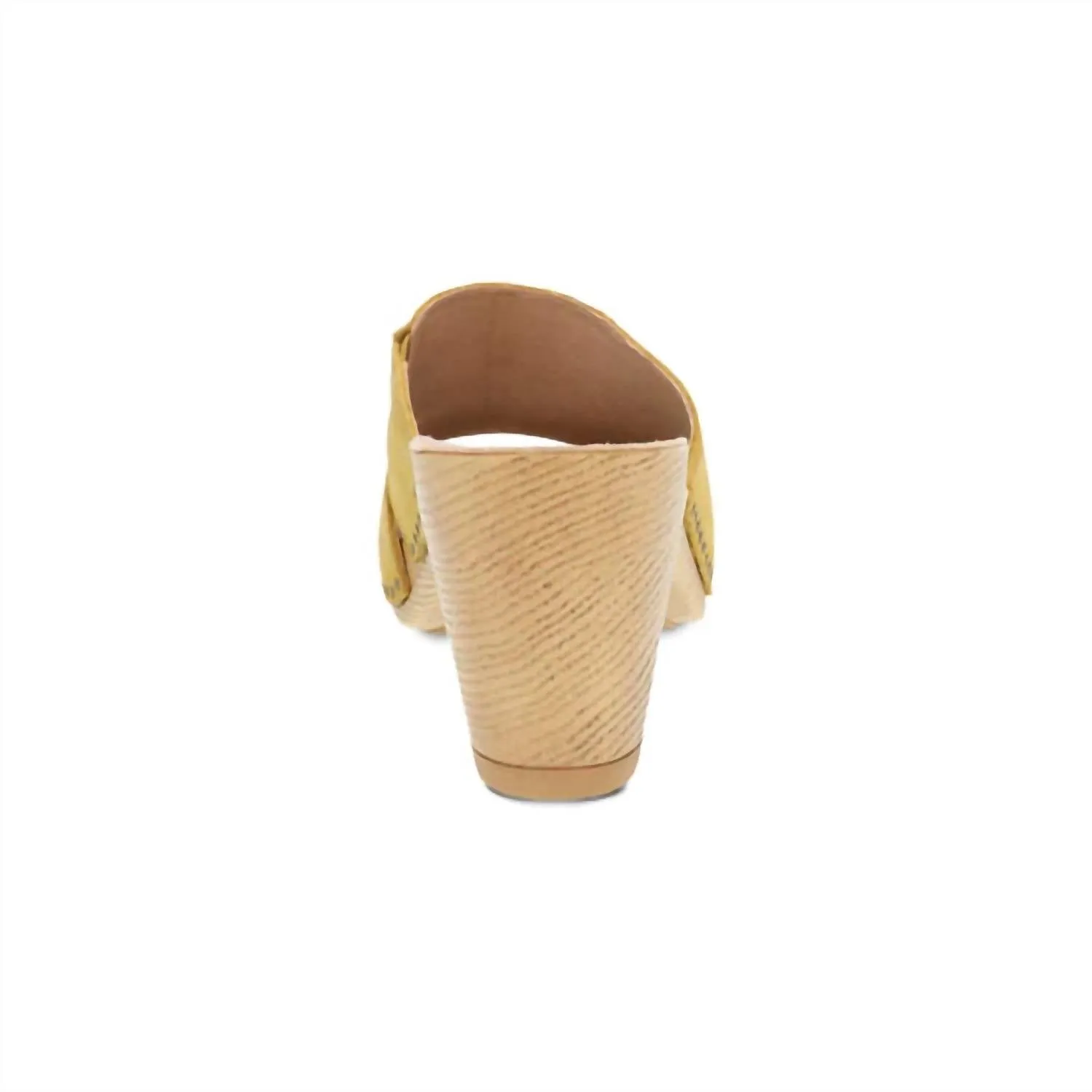 Women's Tandi Summer Slip On Heeled Mule In Yellow
