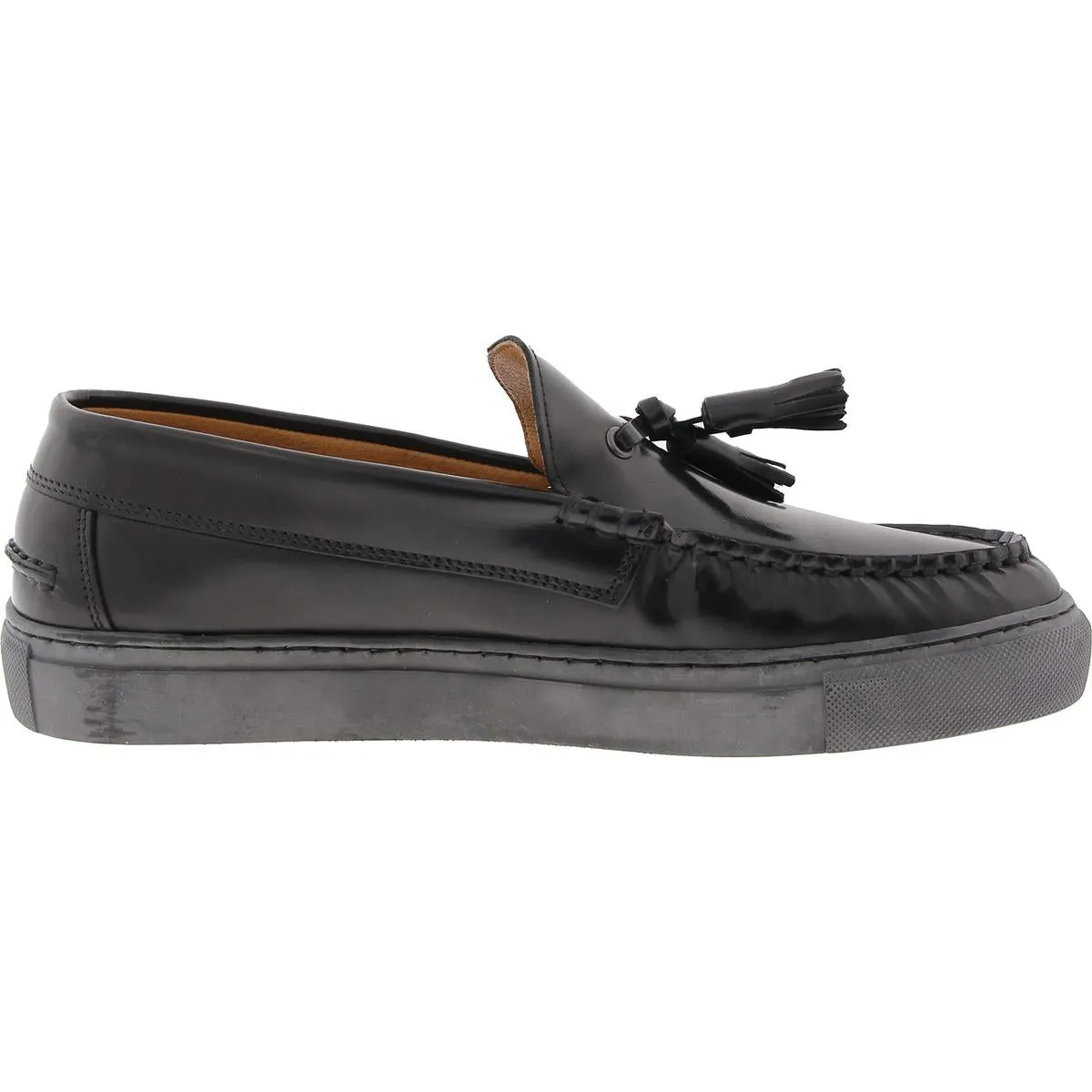 Womens Tassel Leather Loafers