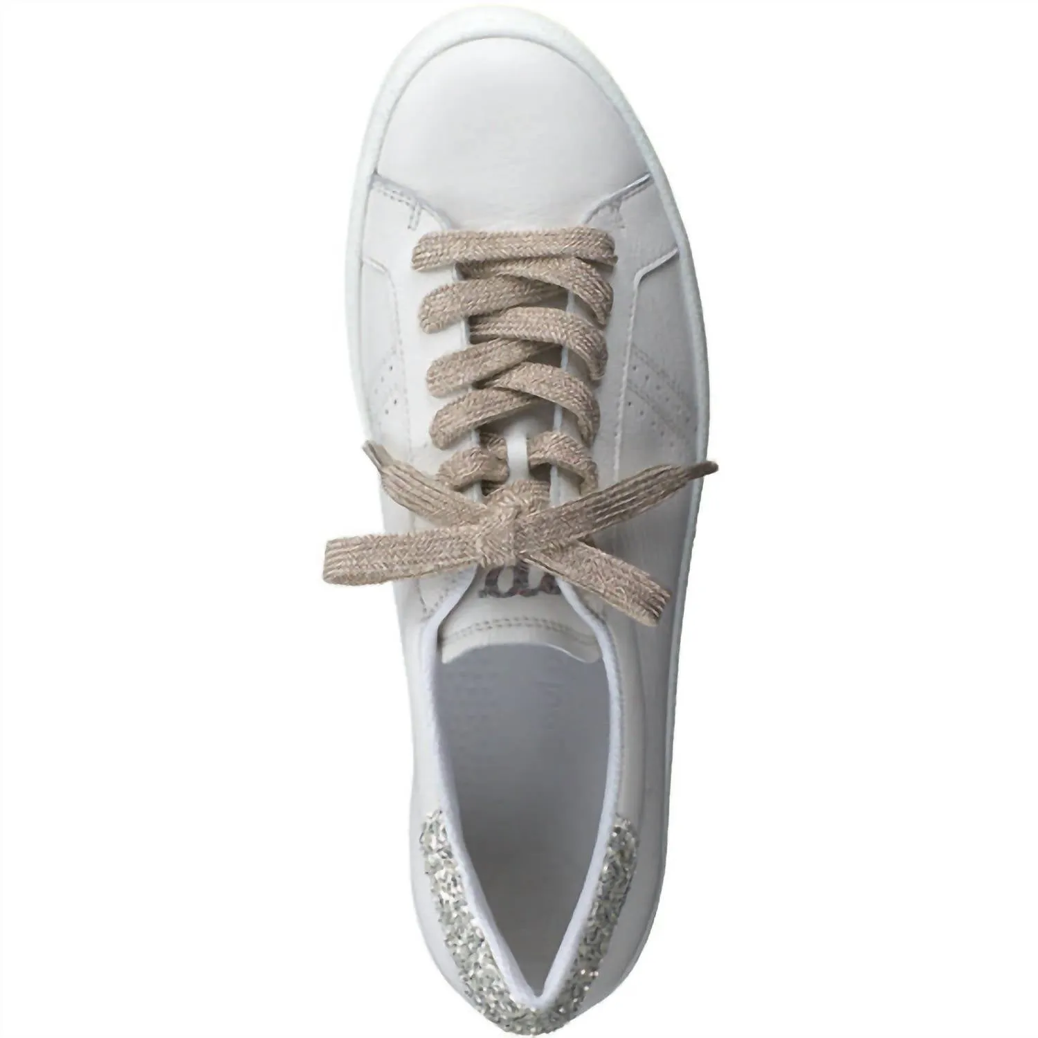 Women's Texas Sneakers In Ivory Palegold Combo