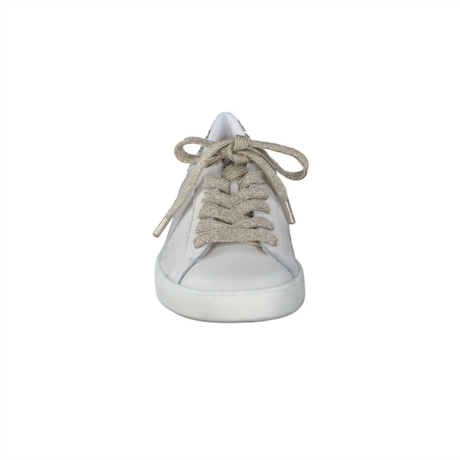 Women's Texas Sneakers In Ivory Palegold Combo