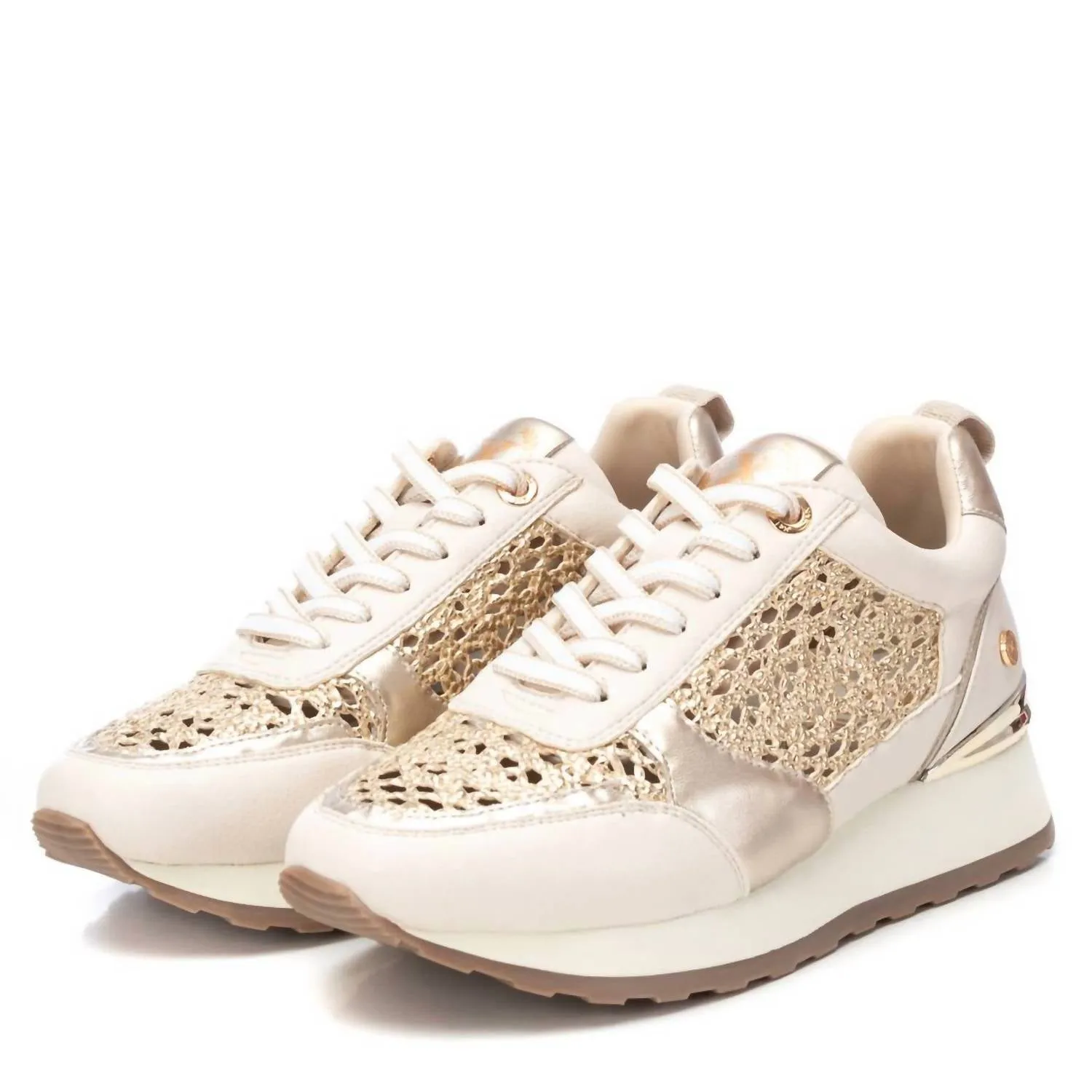 Women's Trainer Sneakers In Beige