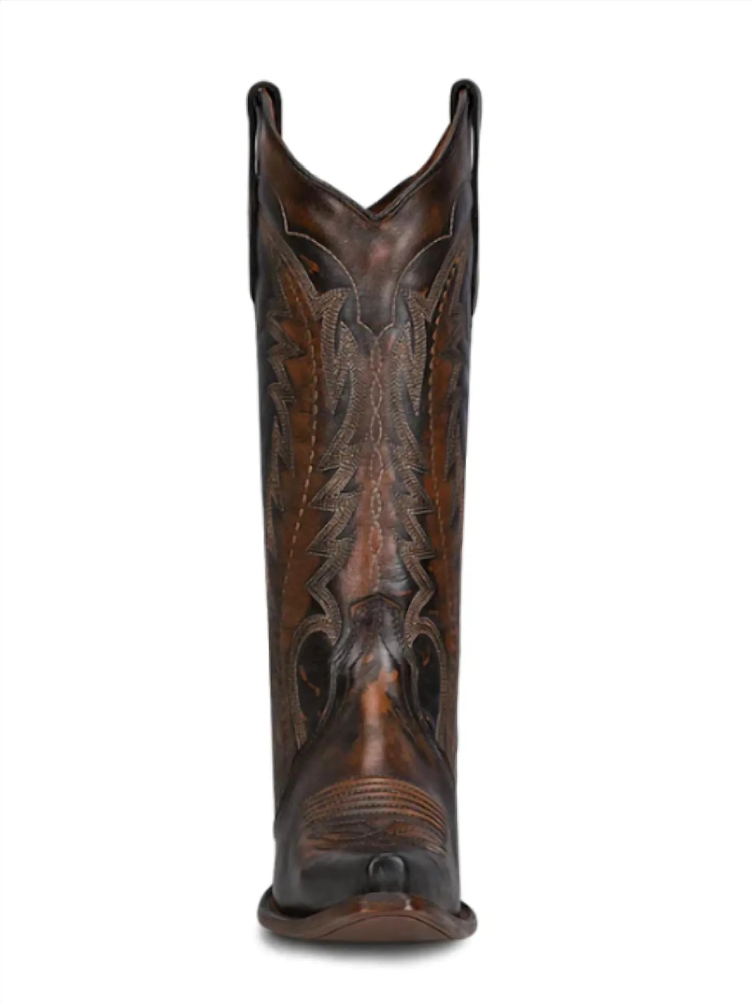 Women's Triad Western Boots In Snip Toe Brown / Tan