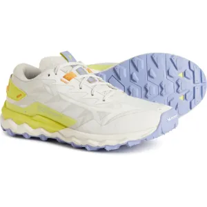 Women's Wave Daichi 7 Roxy Trail Running Shoes In Snow White-Limeade