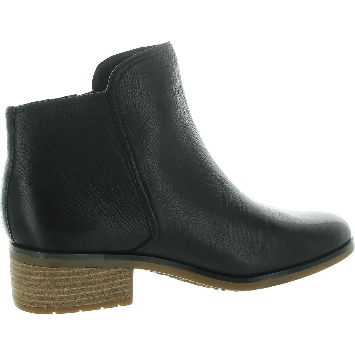 Womens Zipper Leather Ankle Boots