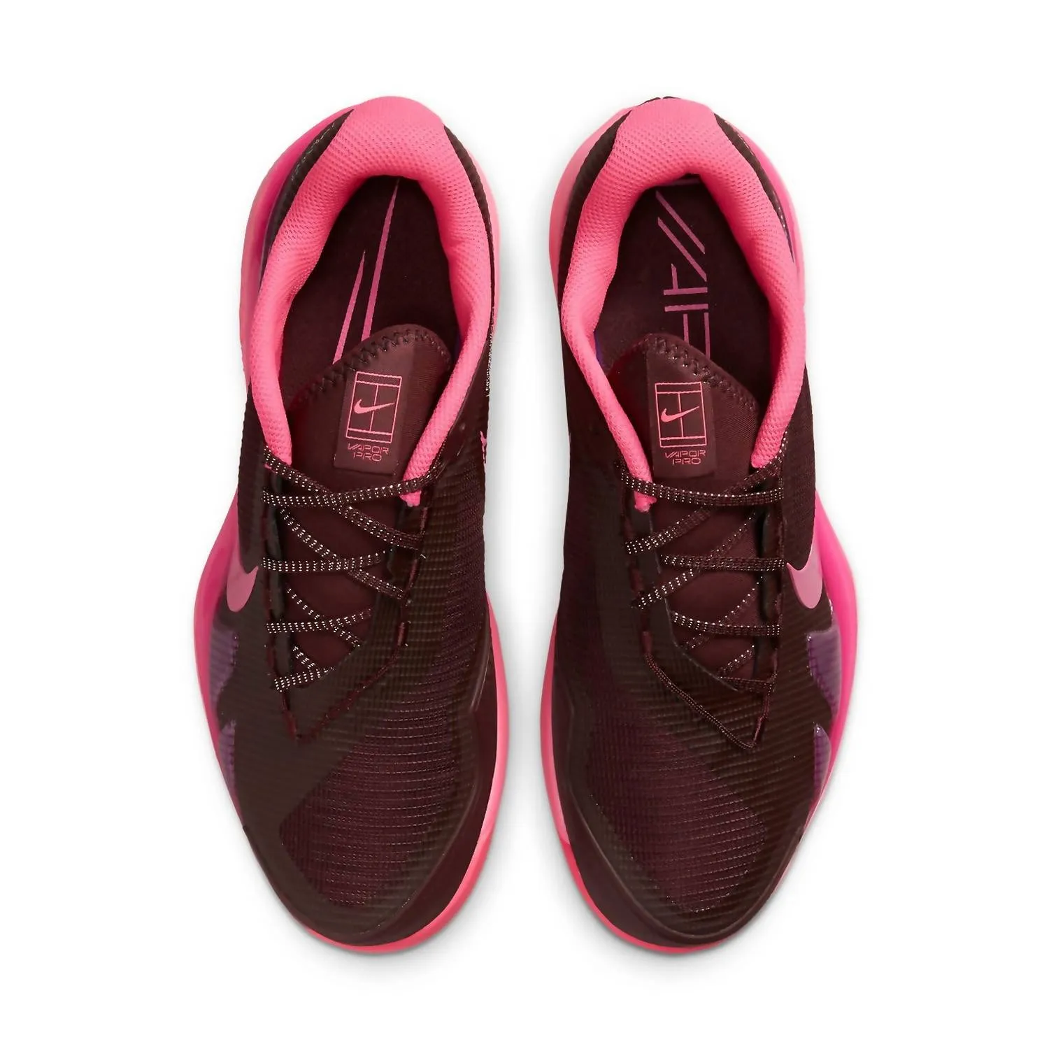 Women's Zoom Vapor Pro Premium Tennis Shoes In Burgundy Crush/pinksicle