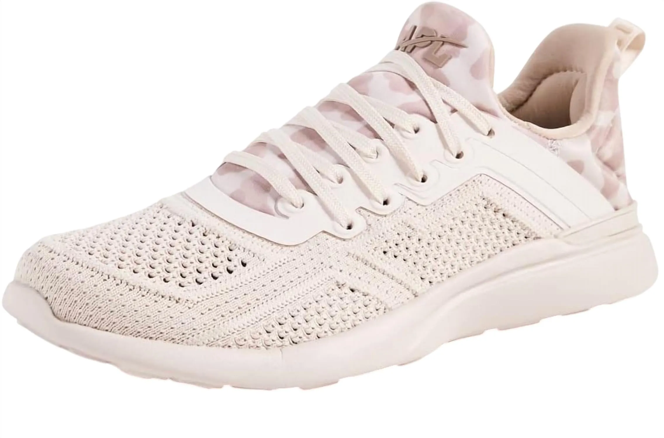 Womne's Techloom Tracer Sneaker In Beach/almond/leopard, Off White